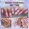 image:imageMelodySusie 4Pcs Nail Art Clean Up BrushesFlatOvalAngledCarved Gel Nail BrushesFor Nail Art Design Painting DIY and Cleaning Polish Mistake on the Cuticles Or Gel ApplicationOval