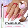 image:imageMelodySusie 4Pcs Nail Art Clean Up BrushesFlatOvalAngledCarved Gel Nail BrushesFor Nail Art Design Painting DIY and Cleaning Polish Mistake on the Cuticles Or Gel ApplicationFlatOvalAngledCarved