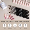 image:imageMelodySusie 4Piece Acrylic Nail Brush Set  Sizes 8121416 for Acrylic Application Powder Extension amp 3D Nail CarvingBlack