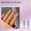 image:imageMelodySusie 4Piece Acrylic Nail Brush Set  Sizes 8121416 for Acrylic Application Powder Extension amp 3D Nail CarvingPurple