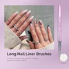 image:imageMelodySusie 4Piece Acrylic Nail Brush Set  Sizes 8121416 for Acrylic Application Powder Extension amp 3D Nail CarvingPurple