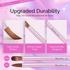 image:imageMelodySusie 4Piece Acrylic Nail Brush Set  Sizes 8121416 for Acrylic Application Powder Extension amp 3D Nail CarvingRose gold
