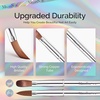 image:imageMelodySusie 4Piece Acrylic Nail Brush Set  Sizes 8121416 for Acrylic Application Powder Extension amp 3D Nail CarvingSilver