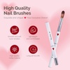 image:imageMelodySusie 4Piece Acrylic Nail Brush Set  Sizes 8121416 for Acrylic Application Powder Extension amp 3D Nail CarvingWhite