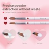 image:imageMelodySusie 4Piece Acrylic Nail Brush Set  Sizes 8121416 for Acrylic Application Powder Extension amp 3D Nail CarvingWhite