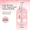 image:imageMelodySusie 50 Pcs Nail Drill Bits Small Sanding Bands with 31mm Mandrel Bit 180 Fine Grit Nail File for Acrylic Nails Gel Manicures and Pedicure PinkPink