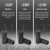 image:imageMelodySusie 50 Pcs Nail Drill Bits Small Sanding Bands with 31mm Mandrel Bit 180 Fine Grit Nail File for Acrylic Nails Gel Manicures and Pedicure PinkBlack