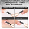 image:imageMelodySusie 50 Pcs Nail Drill Bits Small Sanding Bands with 31mm Mandrel Bit 180 Fine Grit Nail File for Acrylic Nails Gel Manicures and Pedicure PinkBlack