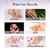 image:imageMelodySusie 50 Pcs Nail Drill Bits Small Sanding Bands with 31mm Mandrel Bit 180 Fine Grit Nail File for Acrylic Nails Gel Manicures and Pedicure PinkPurple
