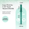 image:imageMelodySusie 50 Pcs Nail Drill Bits Small Sanding Bands with 31mm Mandrel Bit 180 Fine Grit Nail File for Acrylic Nails Gel Manicures and Pedicure PinkDark Green