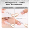 image:imageMelodySusie 50 Pcs Nail Drill Bits Small Sanding Bands with 31mm Mandrel Bit 180 Fine Grit Nail File for Acrylic Nails Gel Manicures and Pedicure PinkZebra
