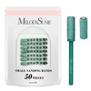 image:imageMelodySusie 50 Pcs Nail Drill Bits Small Sanding Bands with 31mm Mandrel Bit 180 Fine Grit Nail File for Acrylic Nails Gel Manicures and Pedicure PinkDark Green