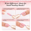 image:imageMelodySusie 50 Pcs Nail Drill Bits Small Sanding Bands with 31mm Mandrel Bit 180 Fine Grit Nail File for Acrylic Nails Gel Manicures and Pedicure PinkPink