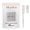image:imageMelodySusie 50 Pcs Nail Drill Bits Small Sanding Bands with 31mm Mandrel Bit 180 Fine Grit Nail File for Acrylic Nails Gel Manicures and Pedicure PinkZebra