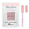 image:imageMelodySusie 50 Pcs Nail Drill Bits Small Sanding Bands with 31mm Mandrel Bit 180 Fine Grit Nail File for Acrylic Nails Gel Manicures and Pedicure PinkPink