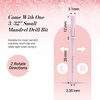 image:imageMelodySusie 50 Pcs Nail Drill Bits Small Sanding Bands with 31mm Mandrel Bit 180 Fine Grit Nail File for Acrylic Nails Gel Manicures and Pedicure PinkPink