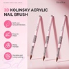 image:imageMelodySusie 5Pcs Nail Art Liner Brushes with Nail Brush Holder Professional Gel Polish Painting Art Design Pen for Thin Long Lines Tiny Details Fine Drawing Delicate Coloring Sizes 5791120mmPink