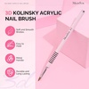 image:imageMelodySusie 5Pcs Nail Art Liner Brushes with Nail Brush Holder Professional Gel Polish Painting Art Design Pen for Thin Long Lines Tiny Details Fine Drawing Delicate Coloring Sizes 5791120mmPink