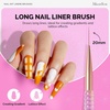image:imageMelodySusie 5Pcs Nail Art Liner Brushes with Nail Brush Holder Professional Gel Polish Painting Art Design Pen for Thin Long Lines Tiny Details Fine Drawing Delicate Coloring Sizes 5791120mmOmbrtransparent
