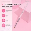 image:imageMelodySusie 5Pcs Nail Art Liner Brushes with Nail Brush Holder Professional Gel Polish Painting Art Design Pen for Thin Long Lines Tiny Details Fine Drawing Delicate Coloring Sizes 5791120mmPink