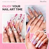 image:imageMelodySusie 5Pcs Nail Art Liner Brushes with Nail Brush Holder Professional Gel Polish Painting Art Design Pen for Thin Long Lines Tiny Details Fine Drawing Delicate Coloring Sizes 5791120mmPink