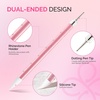 image:imageMelodySusie 5Pcs Nail Art Sculpture Pen Brushes for Resin Nail Art Tools for Design Nail Foil Carving Drawing Effect Shaping Drawing Nail Tools for Home Salon ManicurePurple  Pink  White  Gold  Black