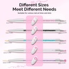image:imageMelodySusie 5Pcs Nail Art Sculpture Pen Brushes for Resin Nail Art Tools for Design Nail Foil Carving Drawing Effect Shaping Drawing Nail Tools for Home Salon ManicurePink  Black  blue  White  Purple