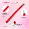 image:imageMelodySusie 5Pcs Nail Art Sculpture Pen Brushes for Resin Nail Art Tools for Design Nail Foil Carving Drawing Effect Shaping Drawing Nail Tools for Home Salon ManicureRed  White  Pink  Blue  Black