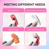 image:imageMelodySusie 5Pcs Nail Art Sculpture Pen Brushes for Resin Nail Art Tools for Design Nail Foil Carving Drawing Effect Shaping Drawing Nail Tools for Home Salon ManicureMulticolor D