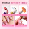 image:imageMelodySusie 5Pcs Nail Art Sculpture Pen Brushes for Resin Nail Art Tools for Design Nail Foil Carving Drawing Effect Shaping Drawing Nail Tools for Home Salon ManicurePurple  Pink  White  Gold  Black