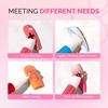 image:imageMelodySusie 5Pcs Nail Art Sculpture Pen Brushes for Resin Nail Art Tools for Design Nail Foil Carving Drawing Effect Shaping Drawing Nail Tools for Home Salon ManicureRed  White  Pink  Blue  Black