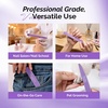 image:imageMelodySusie 6Pcs Nail Files 100180 Grit Double Sided Emery Boards Set for Acrylic Gel and Natural Nails Professional Manicure Pedicure Shaping Tools for Home Salon Care PinkPurple