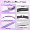 image:imageMelodySusie 6Pcs Nail Files 100180 Grit Double Sided Emery Boards Set for Acrylic Gel and Natural Nails Professional Manicure Pedicure Shaping Tools for Home Salon Care PinkPurple