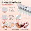 image:imageMelodySusie 6Pcs Nail Files 100180 Grit Double Sided Emery Boards Set for Acrylic Gel and Natural Nails Professional Manicure Pedicure Shaping Tools for Home Salon Care PinkMultiple Colors