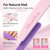 image:imageMelodySusie 6Pcs Nail Files 100180 Grit Double Sided Emery Boards Set for Acrylic Gel and Natural Nails Professional Manicure Pedicure Shaping Tools for Home Salon Care PinkPink  Purple