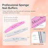 image:imageMelodySusie 6Pcs Nail Files 100180 Grit Double Sided Emery Boards Set for Acrylic Gel and Natural Nails Professional Manicure Pedicure Shaping Tools for Home Salon Care PinkColour