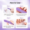 image:imageMelodySusie 6Pcs Nail Files 100180 Grit Double Sided Emery Boards Set for Acrylic Gel and Natural Nails Professional Manicure Pedicure Shaping Tools for Home Salon Care PinkPurple