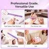 image:imageMelodySusie 6Pcs Nail Files 100180 Grit Double Sided Emery Boards Set for Acrylic Gel and Natural Nails Professional Manicure Pedicure Shaping Tools for Home Salon Care PinkPurple