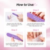 image:imageMelodySusie 6Pcs Nail Files 100180 Grit Double Sided Emery Boards Set for Acrylic Gel and Natural Nails Professional Manicure Pedicure Shaping Tools for Home Salon Care PinkPink  Purple