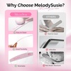 image:imageMelodySusie 6Pcs Nail Files 100180 Grit Double Sided Emery Boards Set for Acrylic Gel and Natural Nails Professional Manicure Pedicure Shaping Tools for Home Salon Care PinkPink  Purple