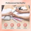 image:imageMelodySusie 6Pcs Nail Files 100180 Grit Double Sided Emery Boards Set for Acrylic Gel and Natural Nails Professional Manicure Pedicure Shaping Tools for Home Salon Care PinkColour