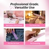 image:imageMelodySusie 6Pcs Nail Files 100180 Grit Double Sided Emery Boards Set for Acrylic Gel and Natural Nails Professional Manicure Pedicure Shaping Tools for Home Salon Care PinkPink  Purple