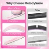 image:imageMelodySusie 6Pcs Nail Files 100180 Grit Double Sided Emery Boards Set for Acrylic Gel and Natural Nails Professional Manicure Pedicure Shaping Tools for Home Salon Care PinkPink