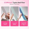image:imageMelodySusie 6Pcs Nail Files 100180 Grit Double Sided Emery Boards Set for Acrylic Gel and Natural Nails Professional Manicure Pedicure Shaping Tools for Home Salon Care PinkMultiple Colors