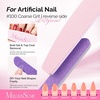 image:imageMelodySusie 6Pcs Nail Files 100180 Grit Double Sided Emery Boards Set for Acrylic Gel and Natural Nails Professional Manicure Pedicure Shaping Tools for Home Salon Care PinkPink  Purple