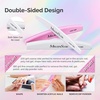 image:imageMelodySusie 6Pcs Nail Files 100180 Grit Double Sided Emery Boards Set for Acrylic Gel and Natural Nails Professional Manicure Pedicure Shaping Tools for Home Salon Care PinkColorful