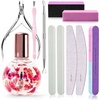 image:imageMelodySusie 6Pcs Nail Files 100180 Grit Double Sided Emery Boards Set for Acrylic Gel and Natural Nails Professional Manicure Pedicure Shaping Tools for Home Salon Care PinkMultiple Colors