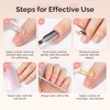 image:imageMelodySusie 6Pcs Nail Files 100180 Grit Double Sided Emery Boards Set for Acrylic Gel and Natural Nails Professional Manicure Pedicure Shaping Tools for Home Salon Care PinkMultiple Colors