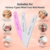 image:imageMelodySusie 6Pcs Nail Files 100180 Grit Double Sided Emery Boards Set for Acrylic Gel and Natural Nails Professional Manicure Pedicure Shaping Tools for Home Salon Care PinkColour