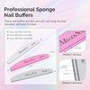 image:imageMelodySusie 6Pcs Nail Files 100180 Grit Double Sided Emery Boards Set for Acrylic Gel and Natural Nails Professional Manicure Pedicure Shaping Tools for Home Salon Care PinkColorful